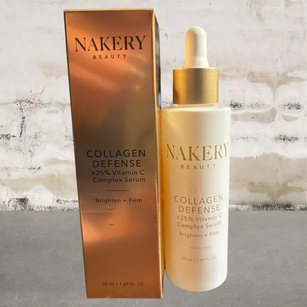 Nakery $42 Collagen Defense + 25% Vitamin C Complex Serum NEW